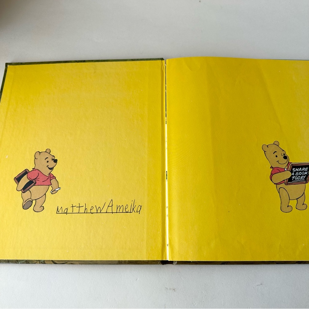 Disneys Winnie The Pooh Vintage Book and Kellogg’s Mini Bean Rabbit - Picture 10 of 13
